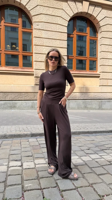SLOW TROUSERS BROWN