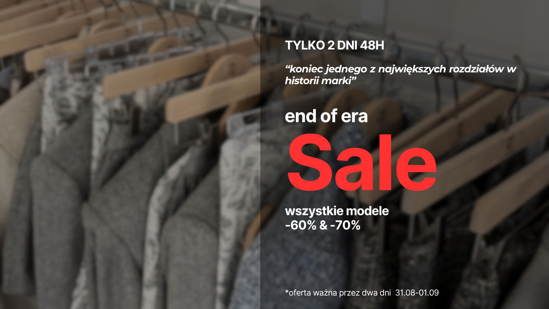 END OF ERA SALE START